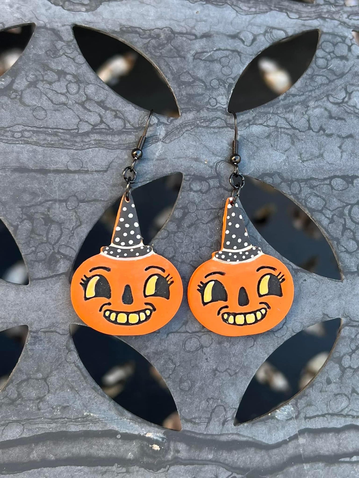 Smiling Pumpkin Dangles