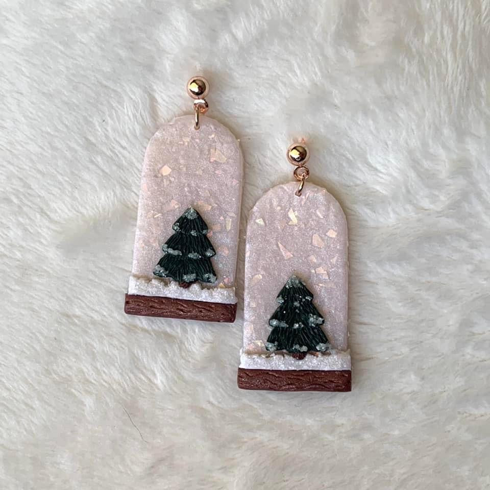 Talk snow globe Dangles