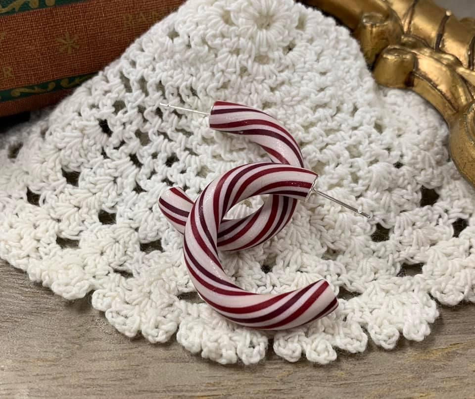 Candy Cane Hoops