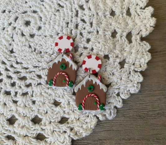 Gingerbread House Dangles