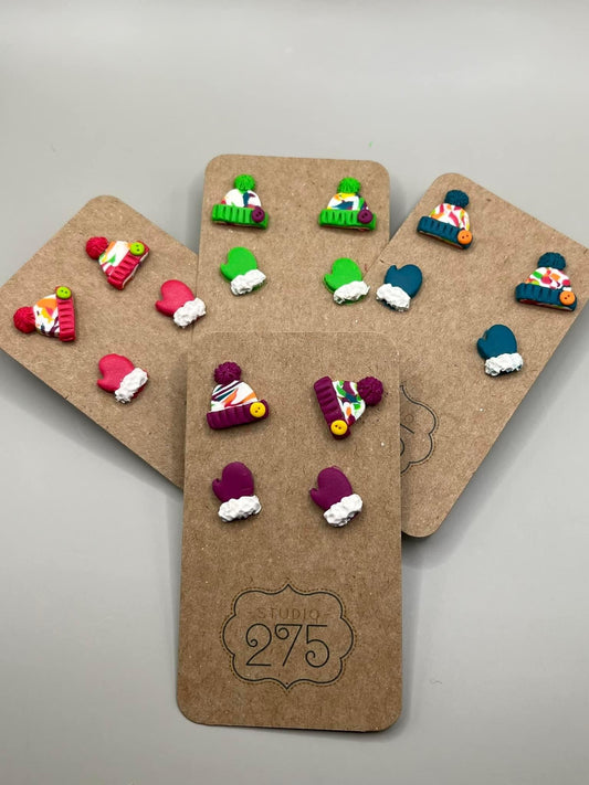 Holiday Hats and Mittens Stud pack