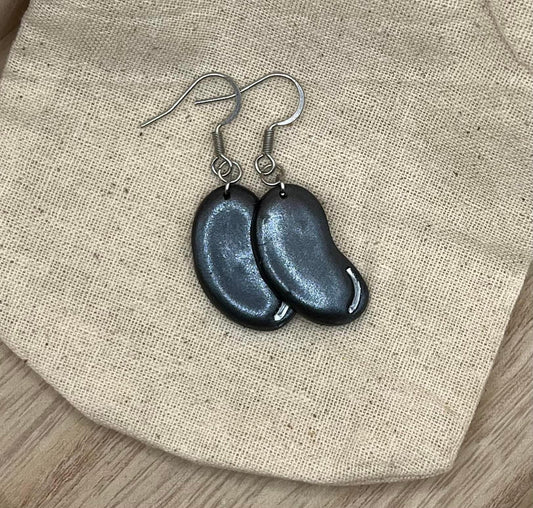 Black Licorice Jelly Bean dangles