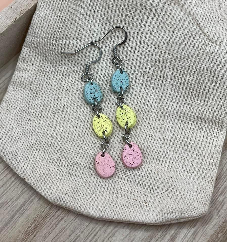 Speckled Egg dangles