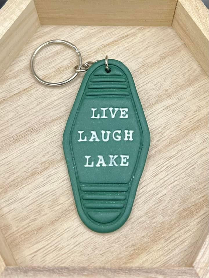 Live Laugh Lake Motel Keychain