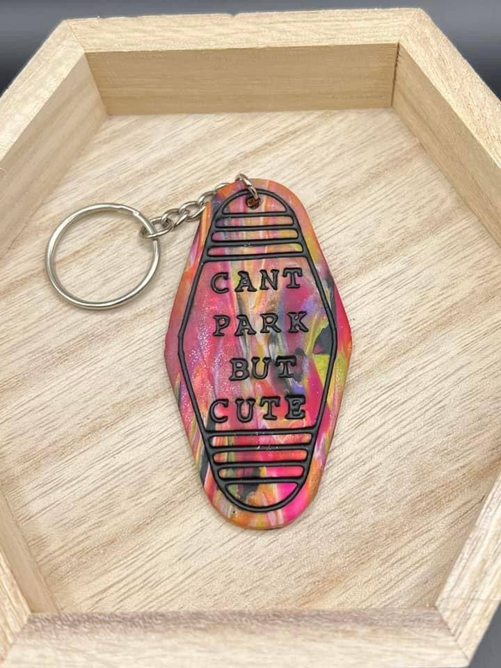 Can’t Park but Cute Motel Keychain