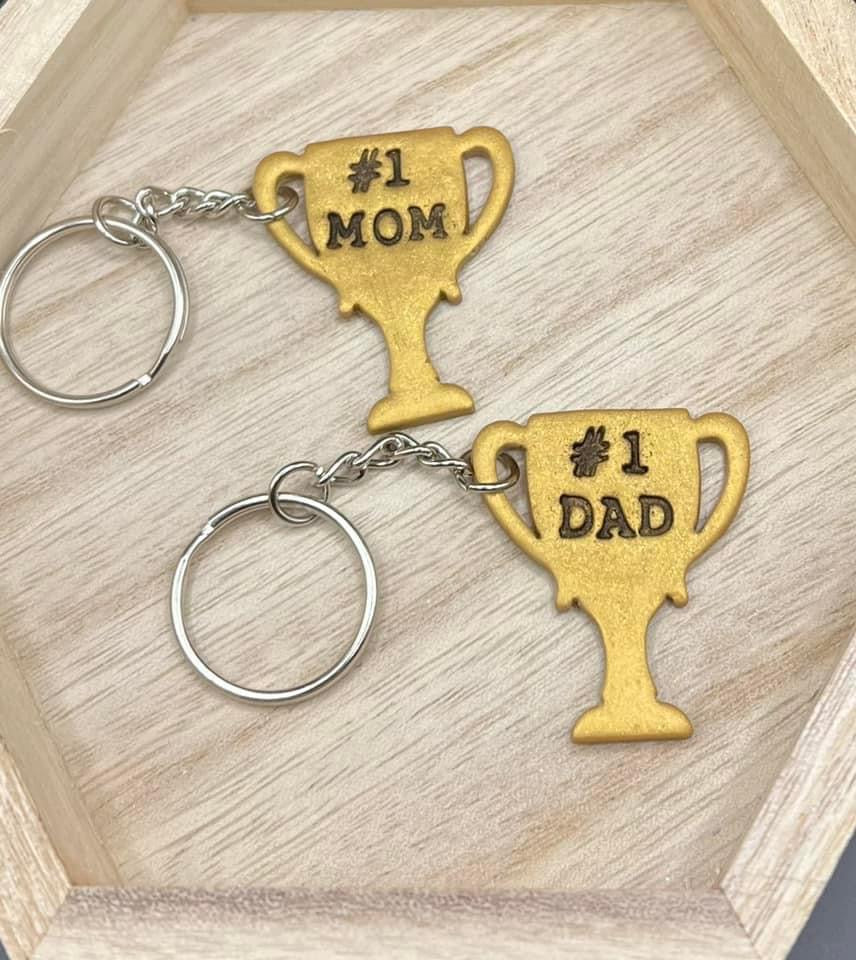 Trophy Parent Keychain