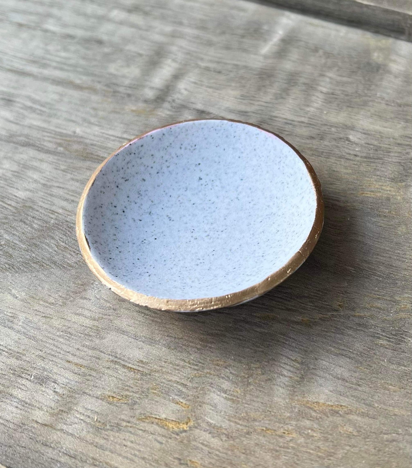 Granite and Gold Clay Trinket Dish