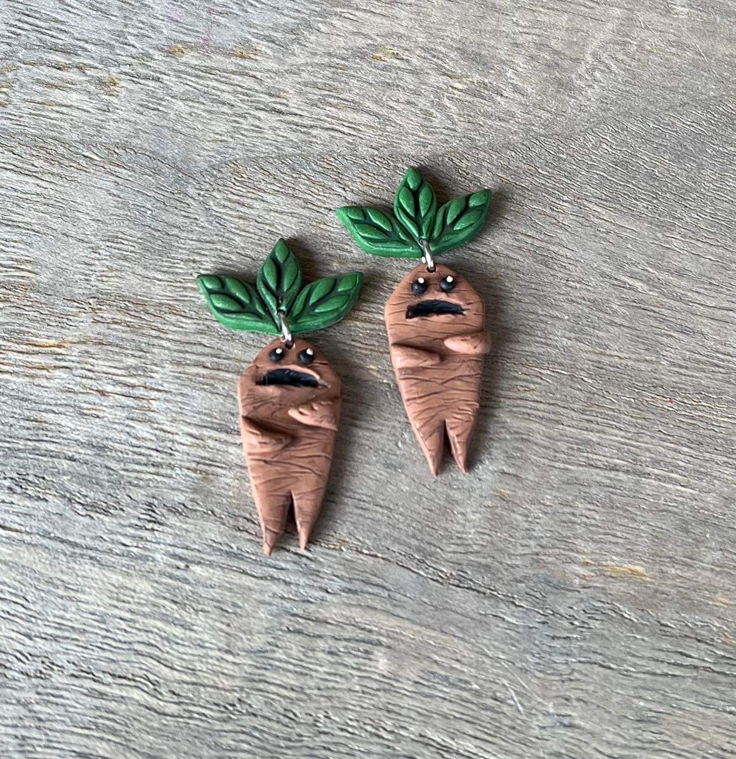 Mandrake Root Dangle Earrings