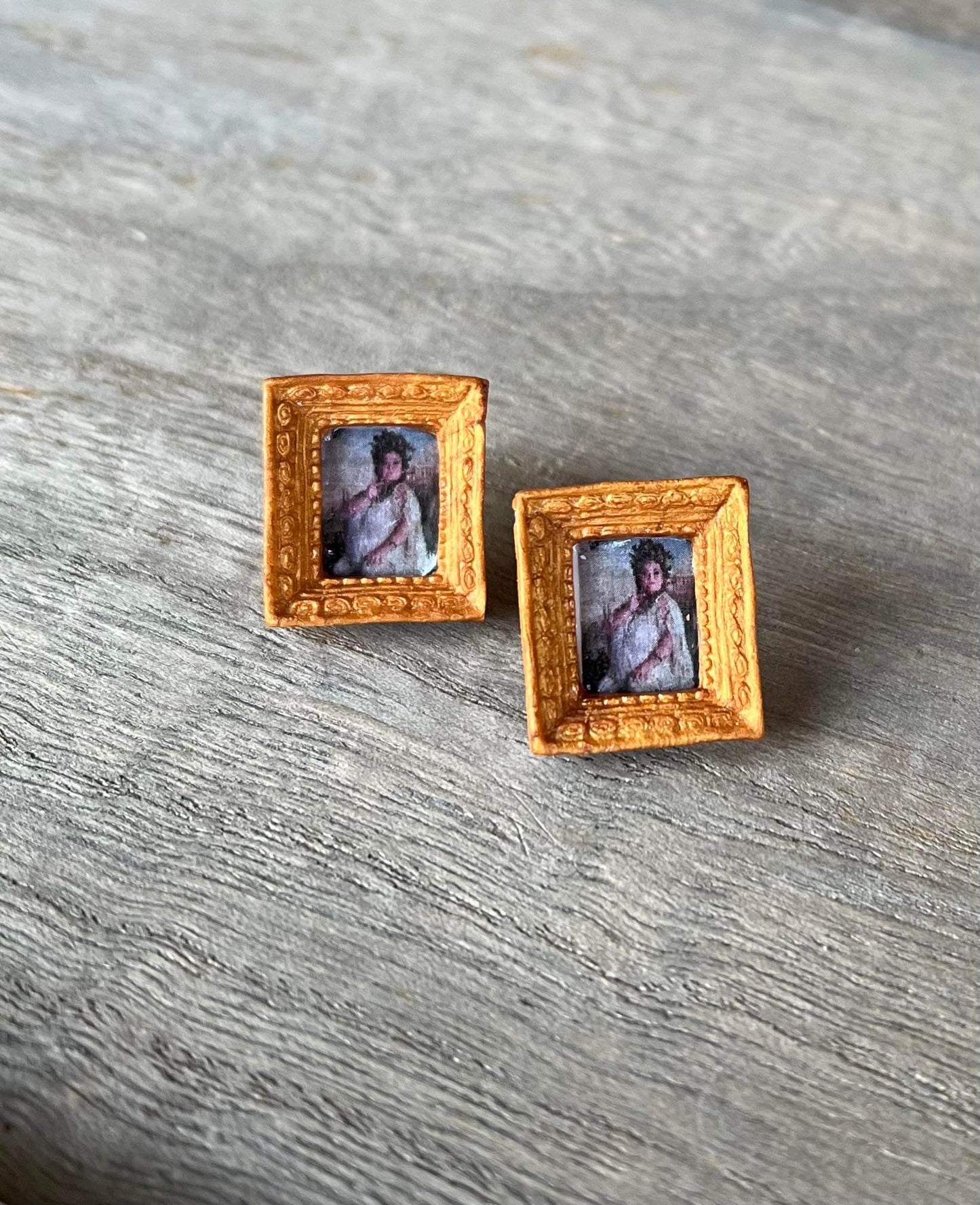 Fat Lady Portrait Studs