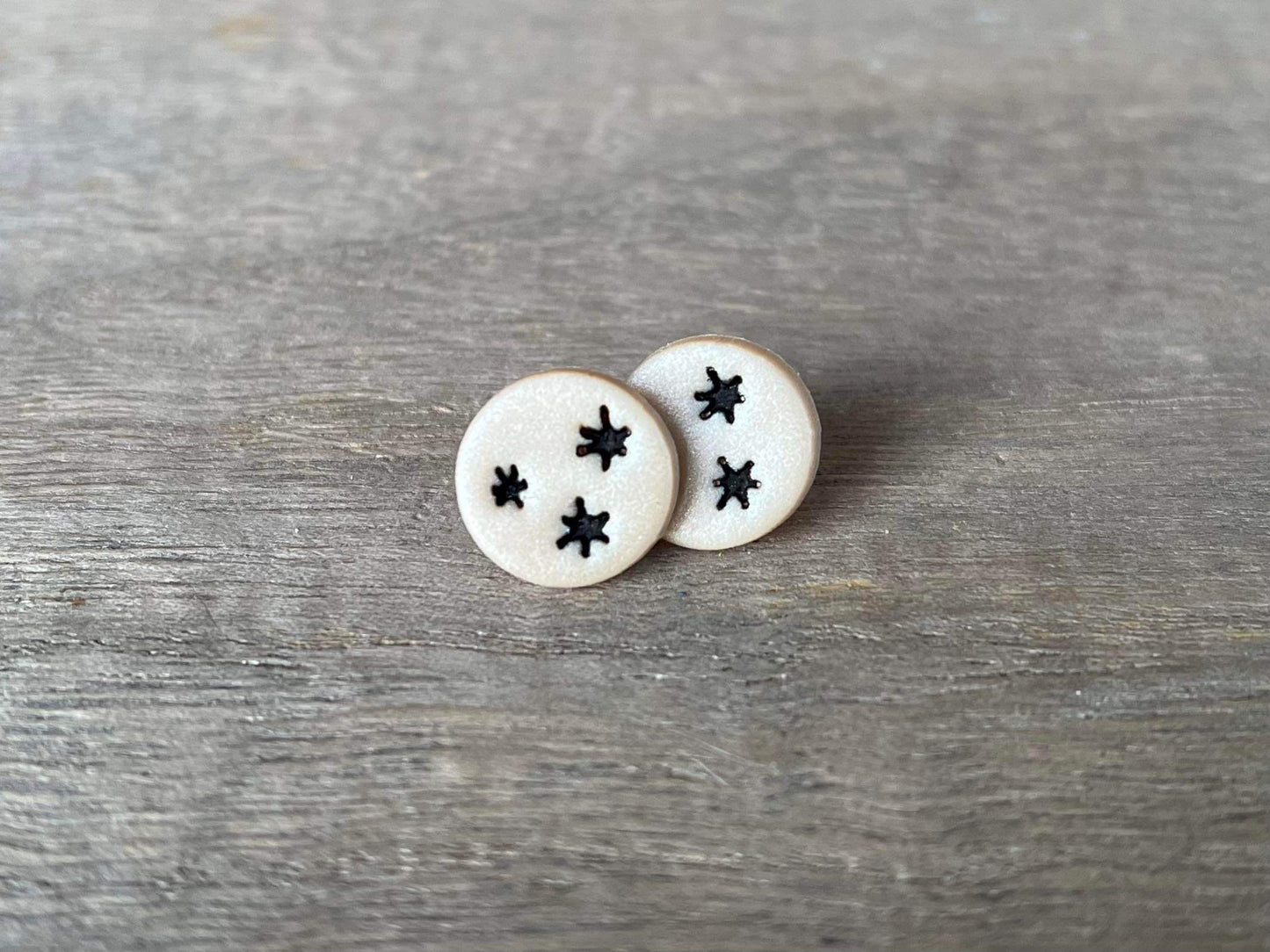 3 Stars Stud Earrings