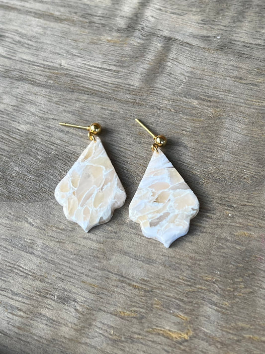 Neutral Granite Grandeur Earrings